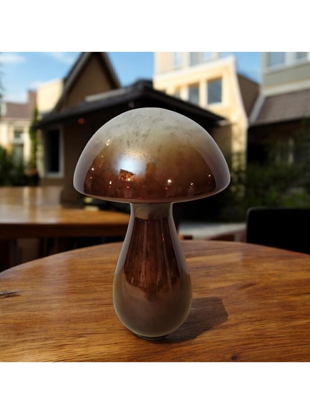 Vintage MCM Glass Mushroom - Excellent Condition